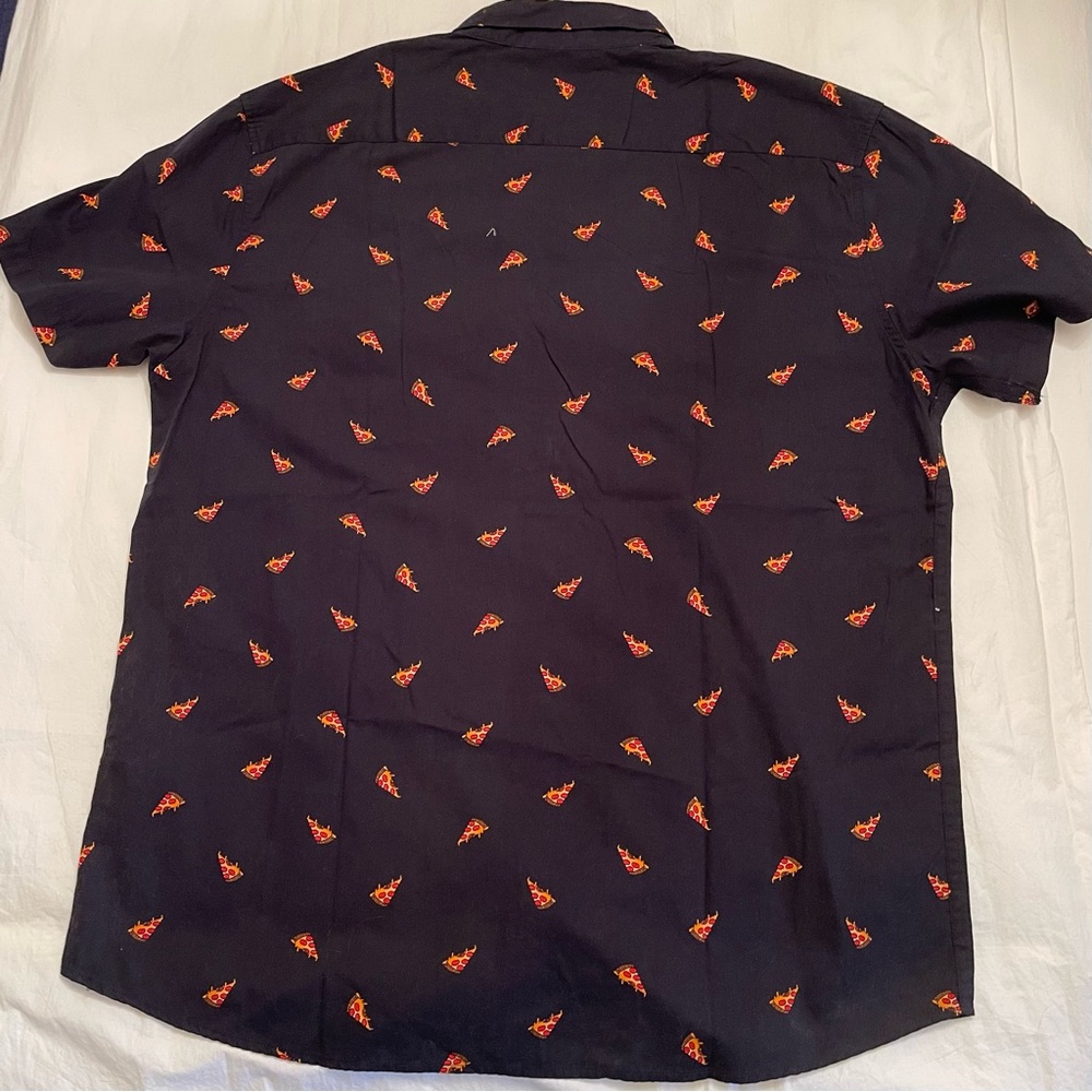 Molokai Surf Co. Pizza Print Button Down - image 6